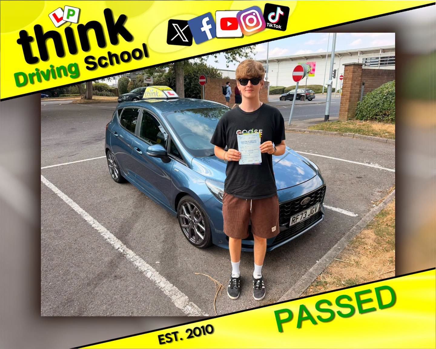 Passed with think driving school June 2026 and left this 5 star review