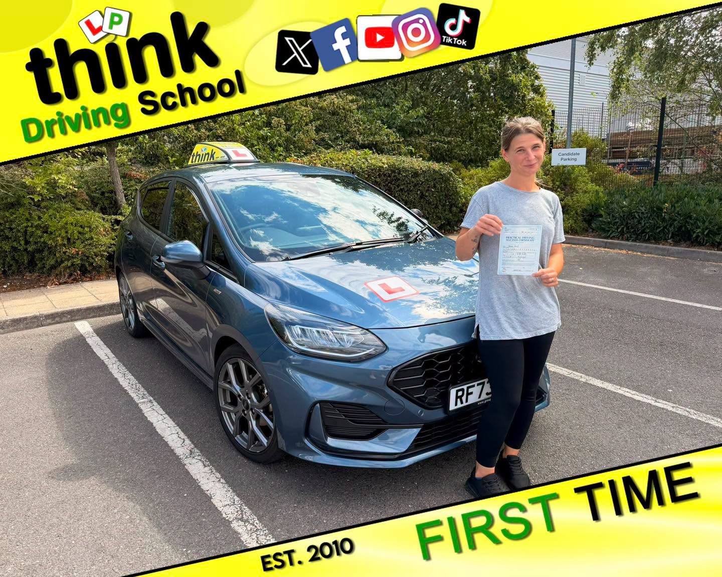 Passed with think driving school June 2026 and left this 5 star review