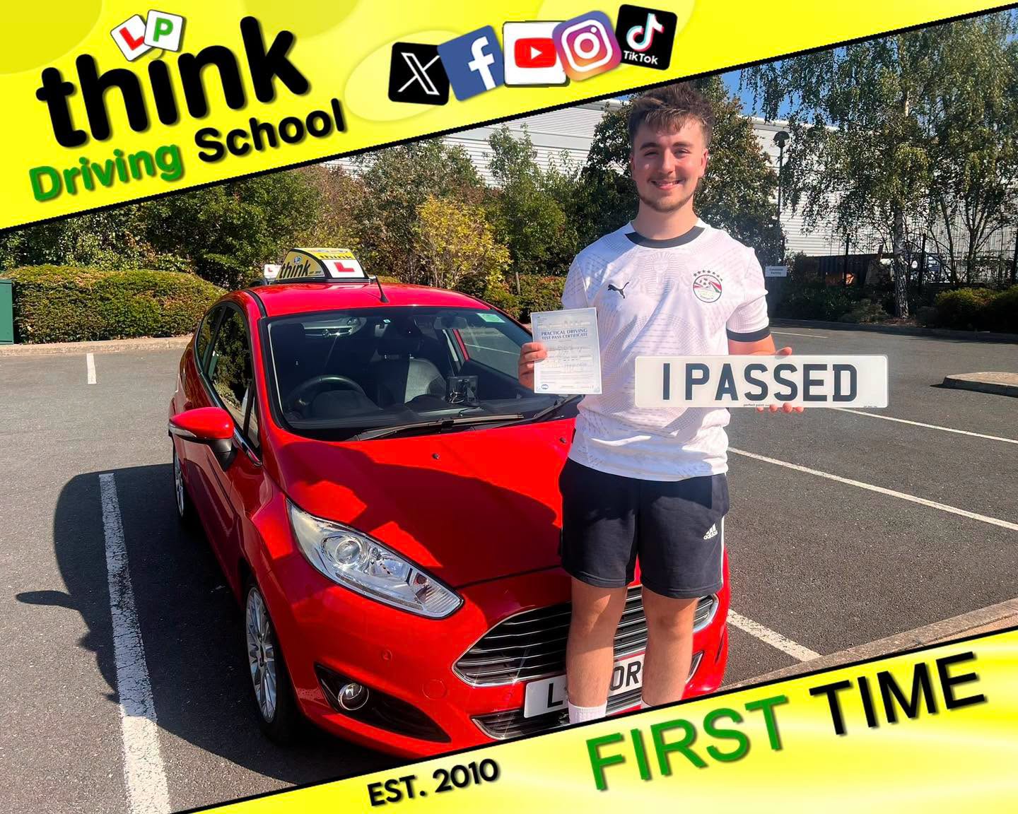 Passed with think driving school AUGUST 2026 and left this 5 star review