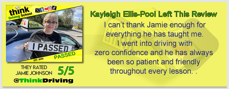 Passed with think driving school June 2026 and left this 5 star review