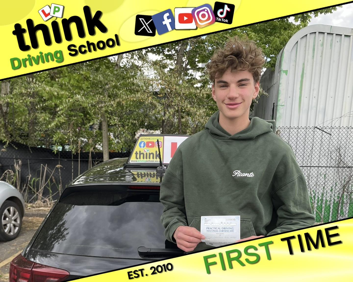 Passed with think driving school April 2026 and left this 5 star review