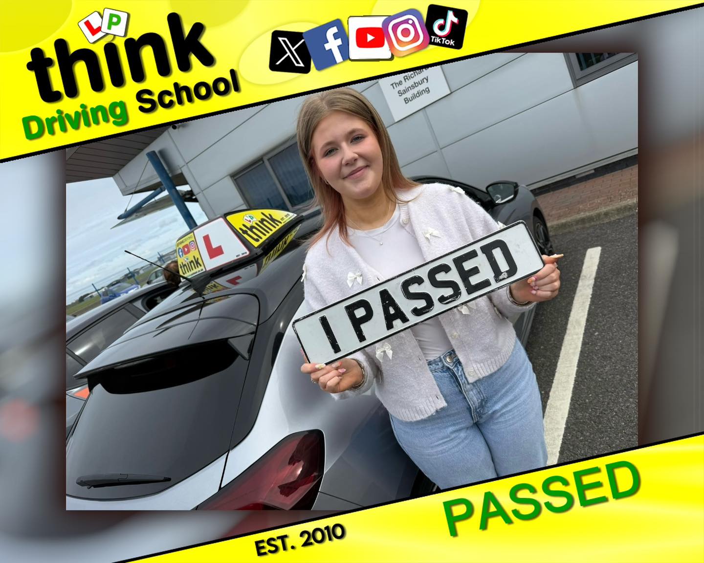 Passed with think driving school April 2026 and left this 5 star review