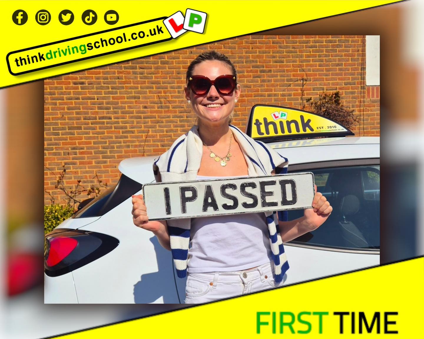 Driving School Godalming Passed with think driving school March 2025 and left this 5 star review