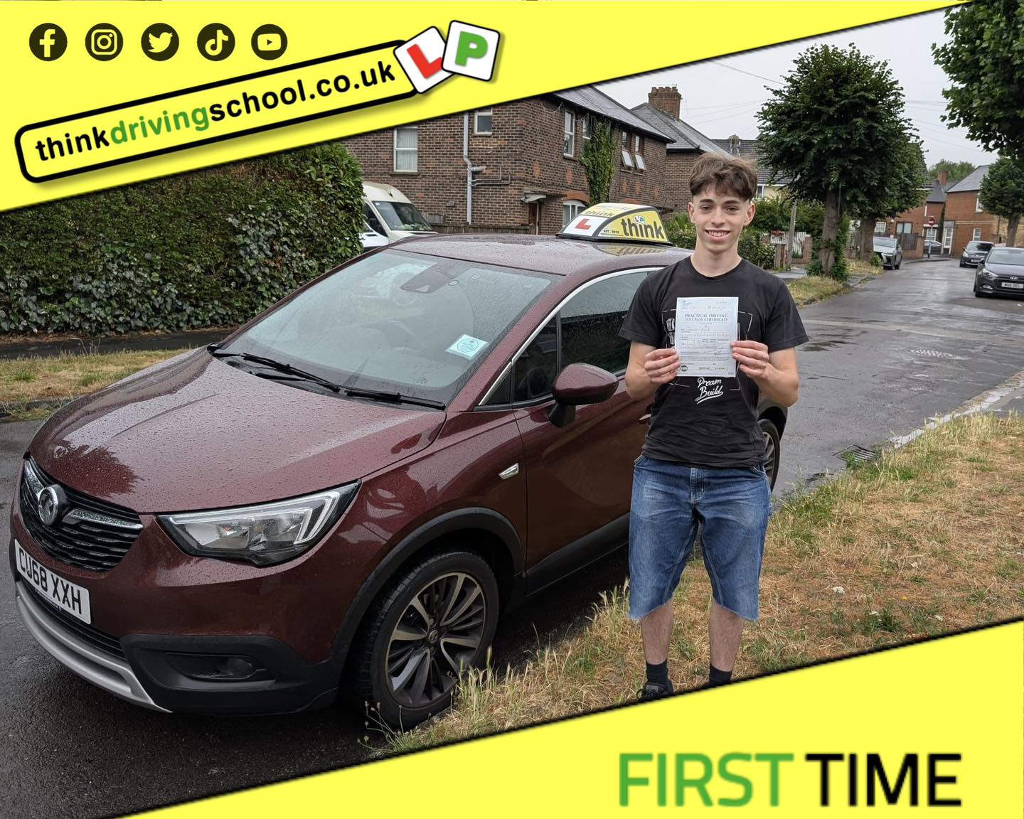 Libby left this awesome review after she passed after drivng lessons in farnborough with martin hurley