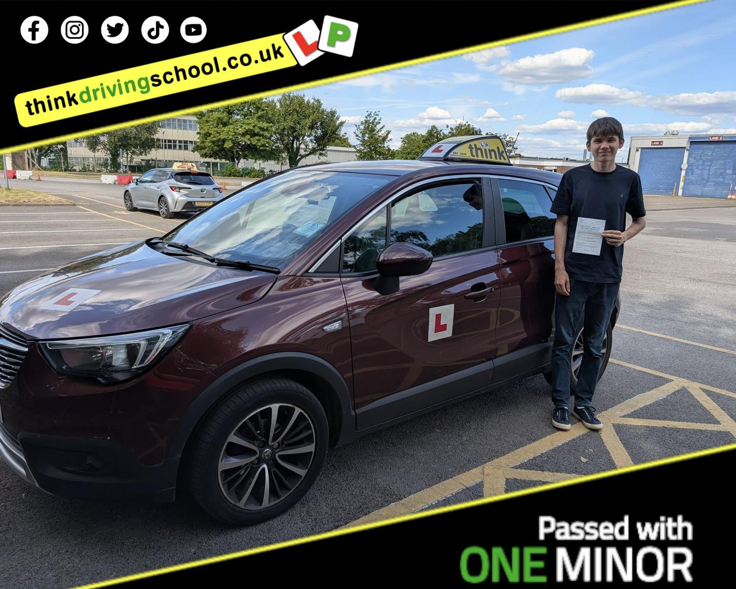Libby left this awesome review after she passed after drivng lessons in farnborough with martin hurley