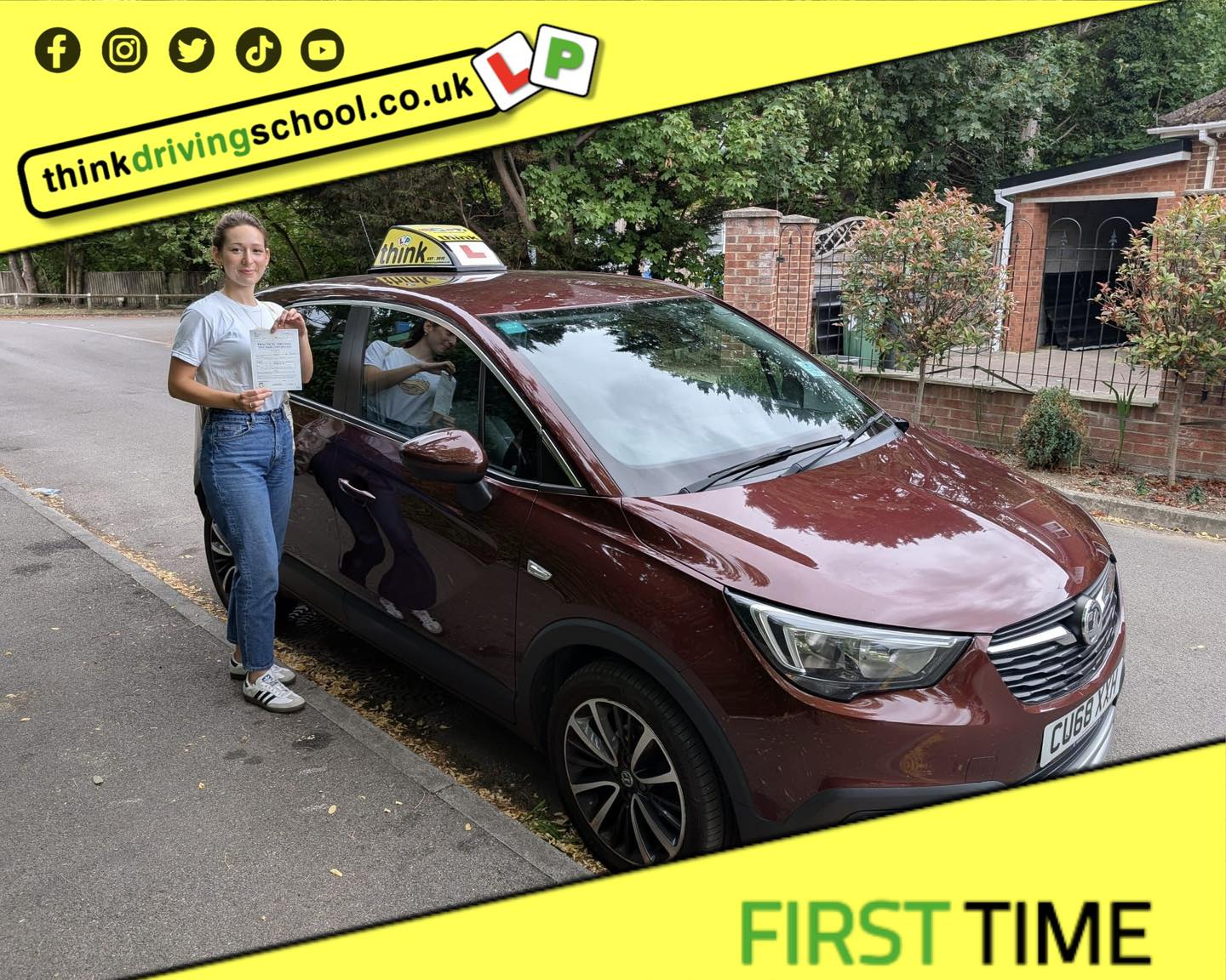 Driving School Godalming Passed with think driving school August 2025 and left this 5 star review