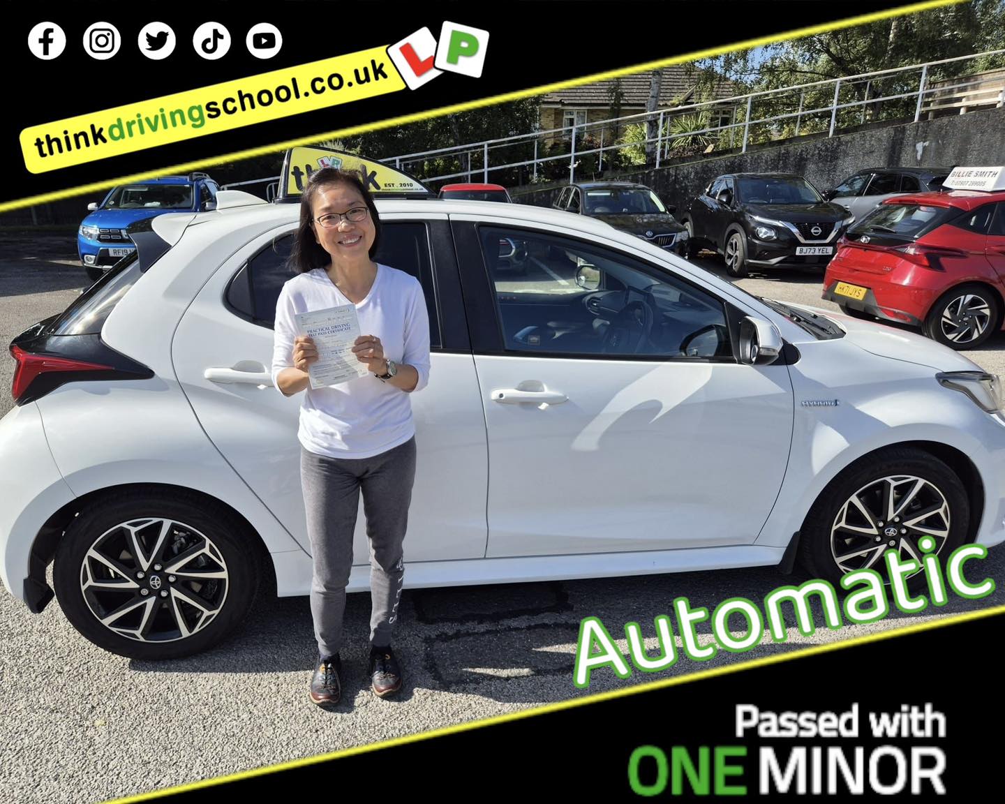 Driving School Godalming Passed with think driving school August 2025 and left this 5 star review