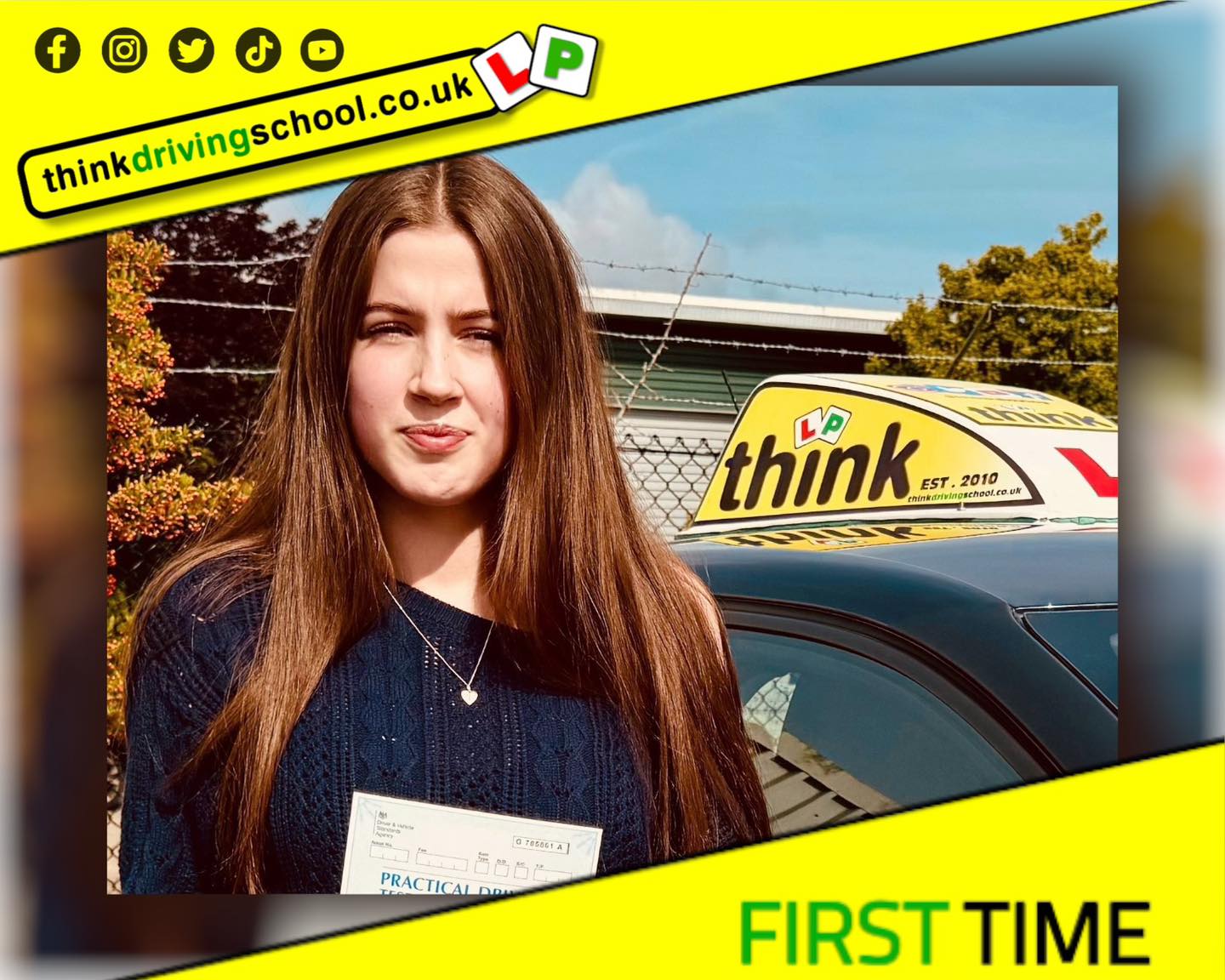 Driving School Godalming Passed with think driving school August 2025 and left this 5 star review