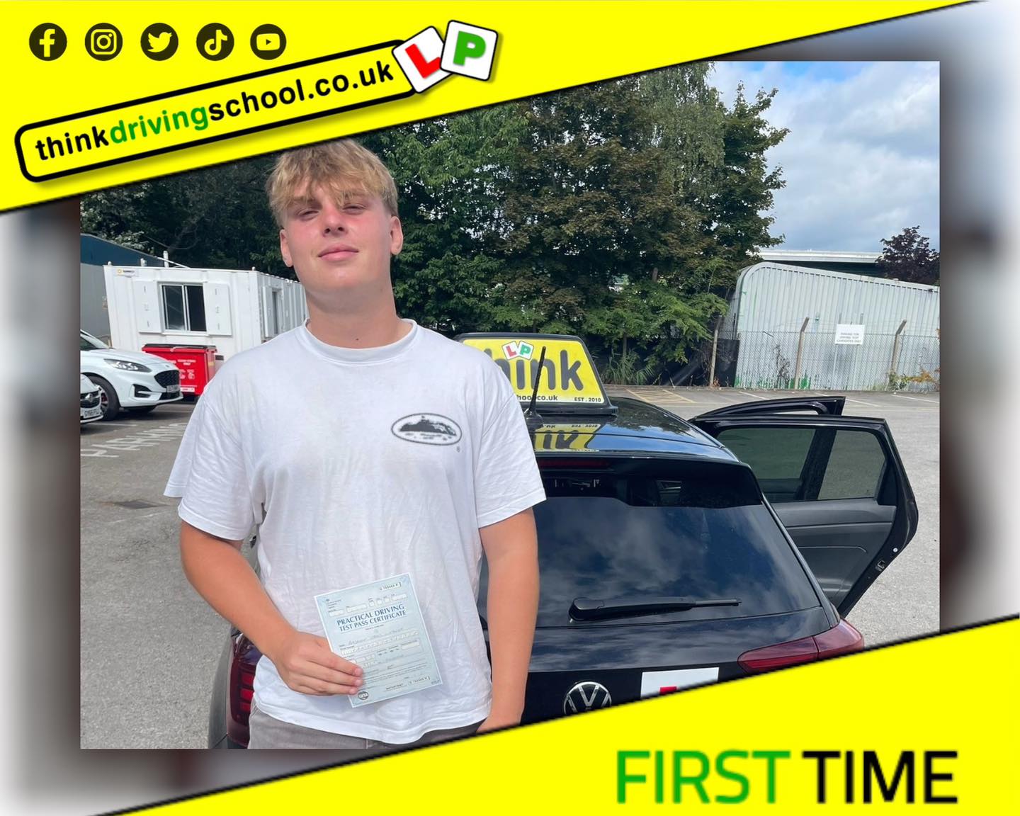 Driving School Godalming Passed with think driving school August 2025 and left this 5 star review