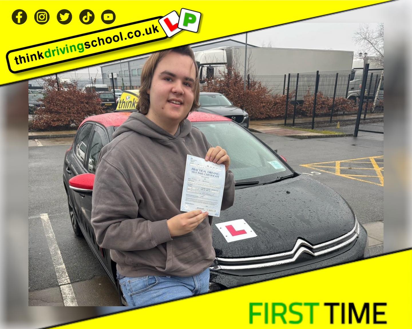 Driving School Godalming Passed with think driving school February 2025 and left this 5 star review