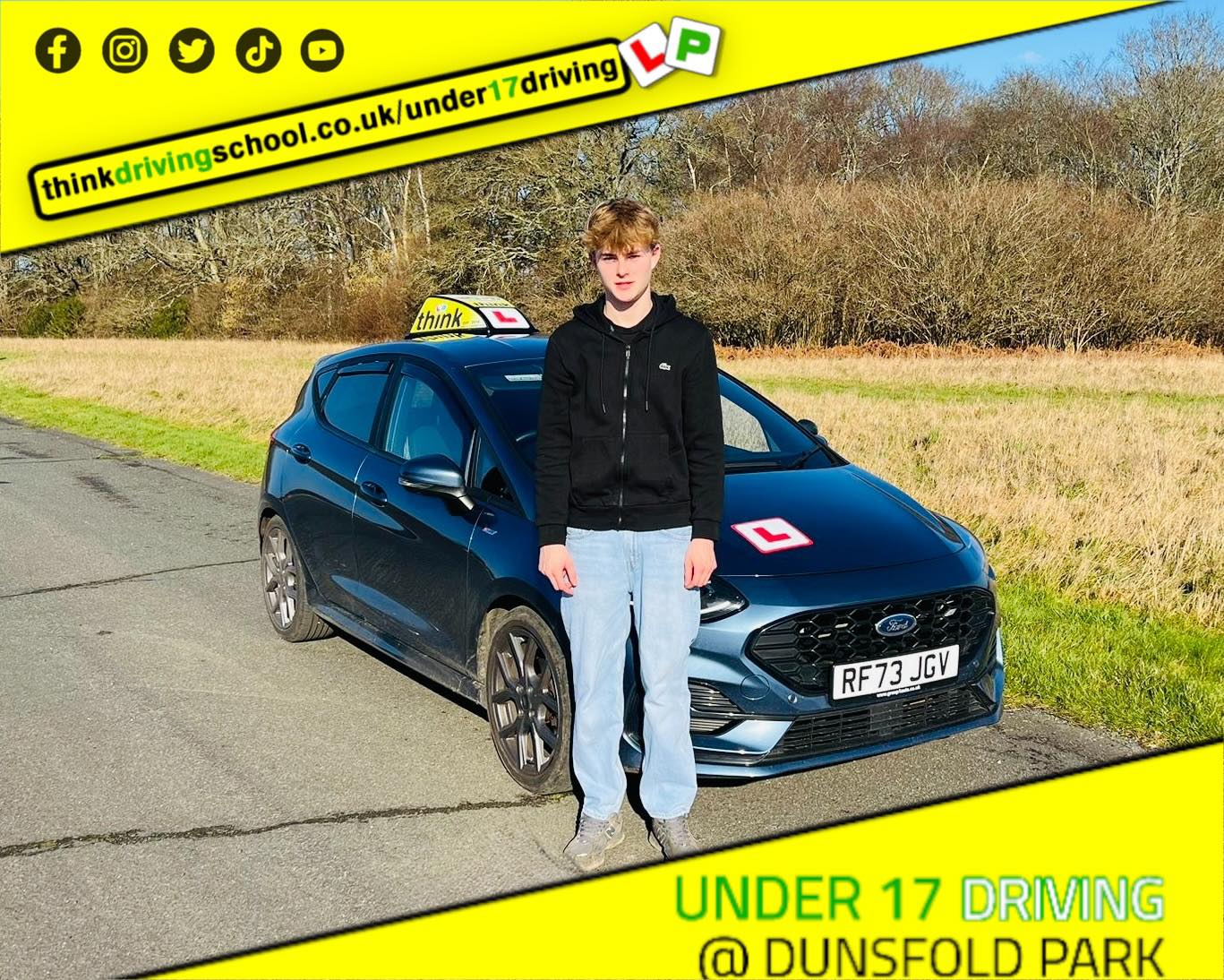 Driving School Godalming Passed with think driving school February 2025 and left this 5 star review