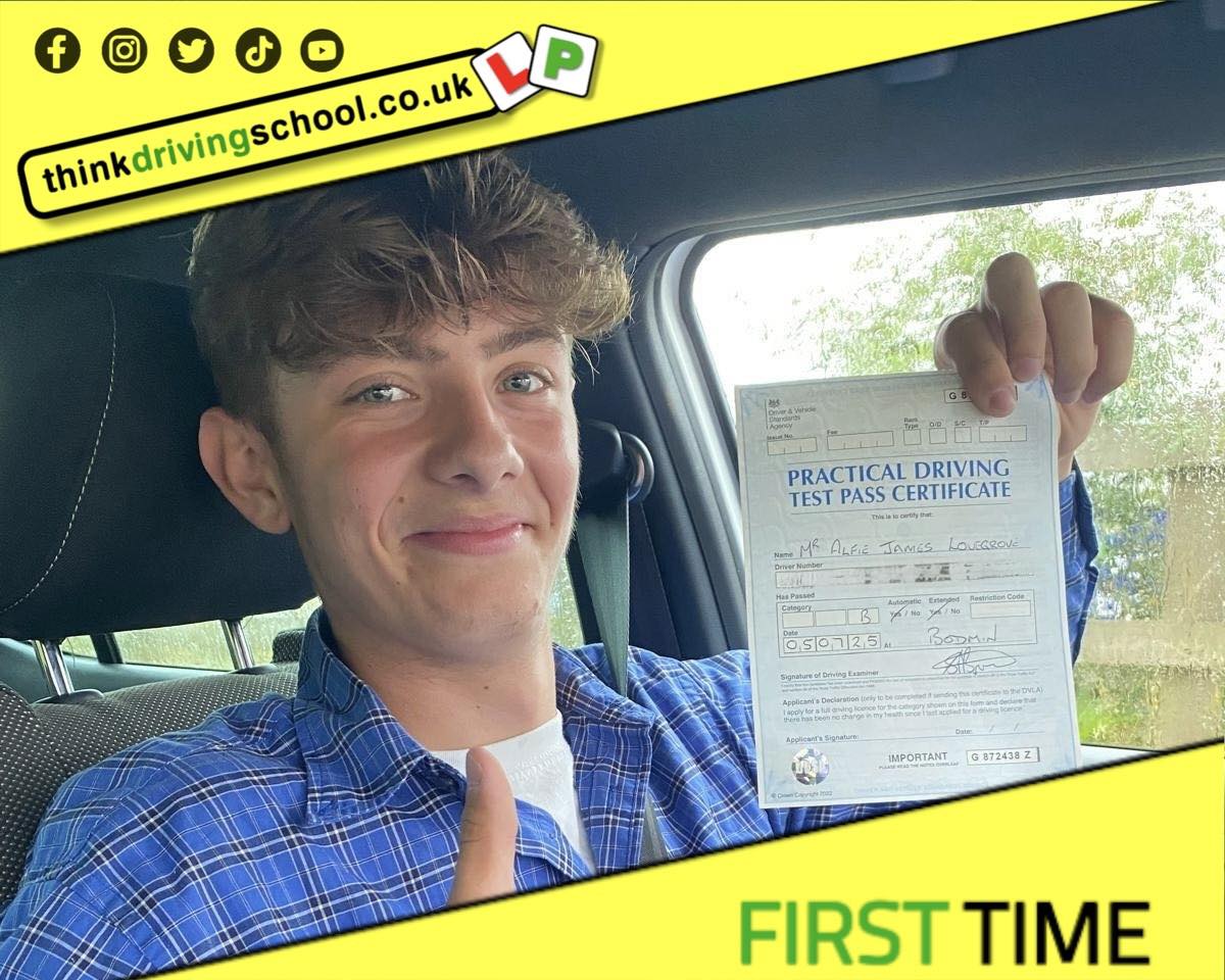 Driving School Godalming Passed with think driving school June 2025 and left this 5 star review
