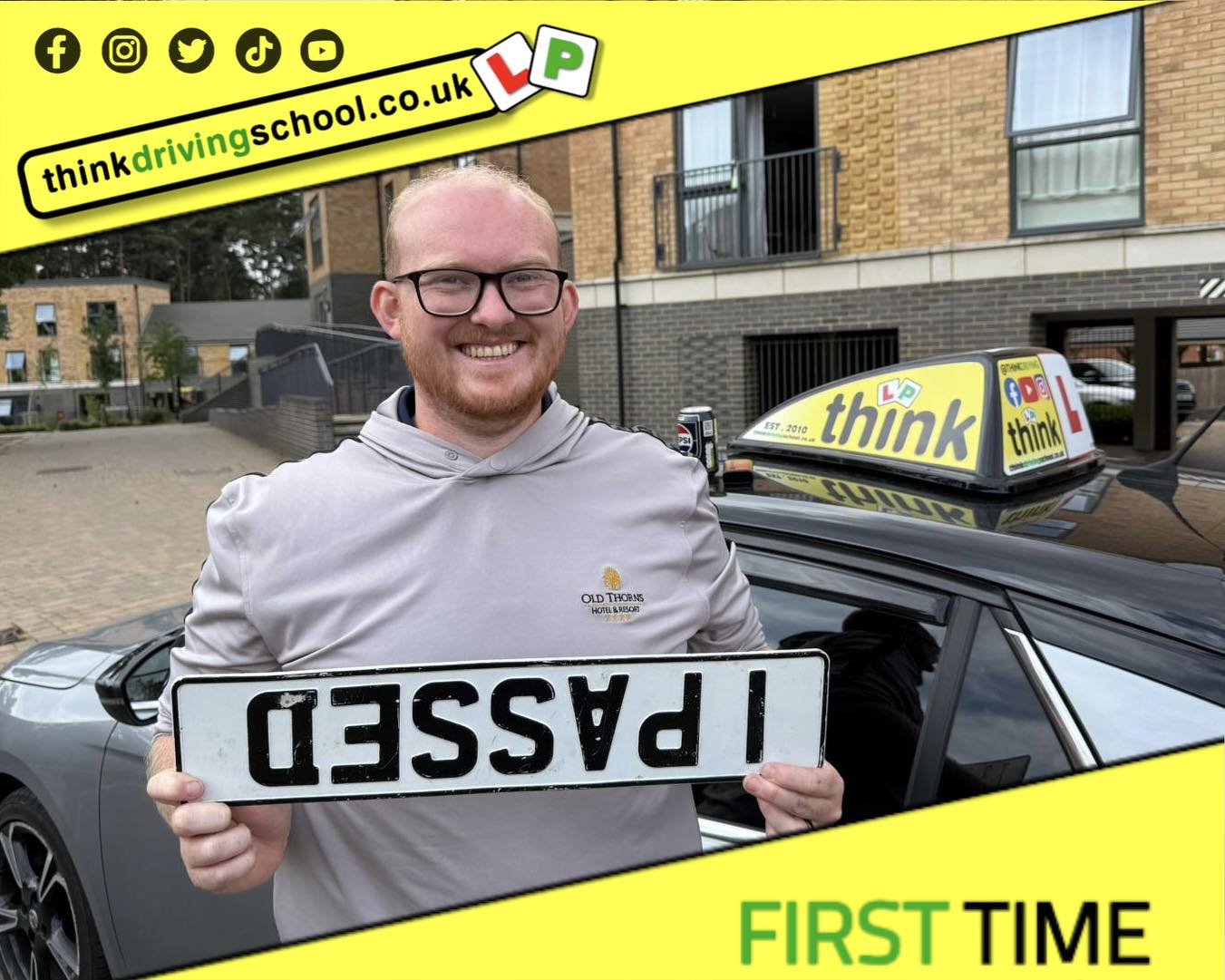 Passed with think driving school June 2025 and left this 5 star review
