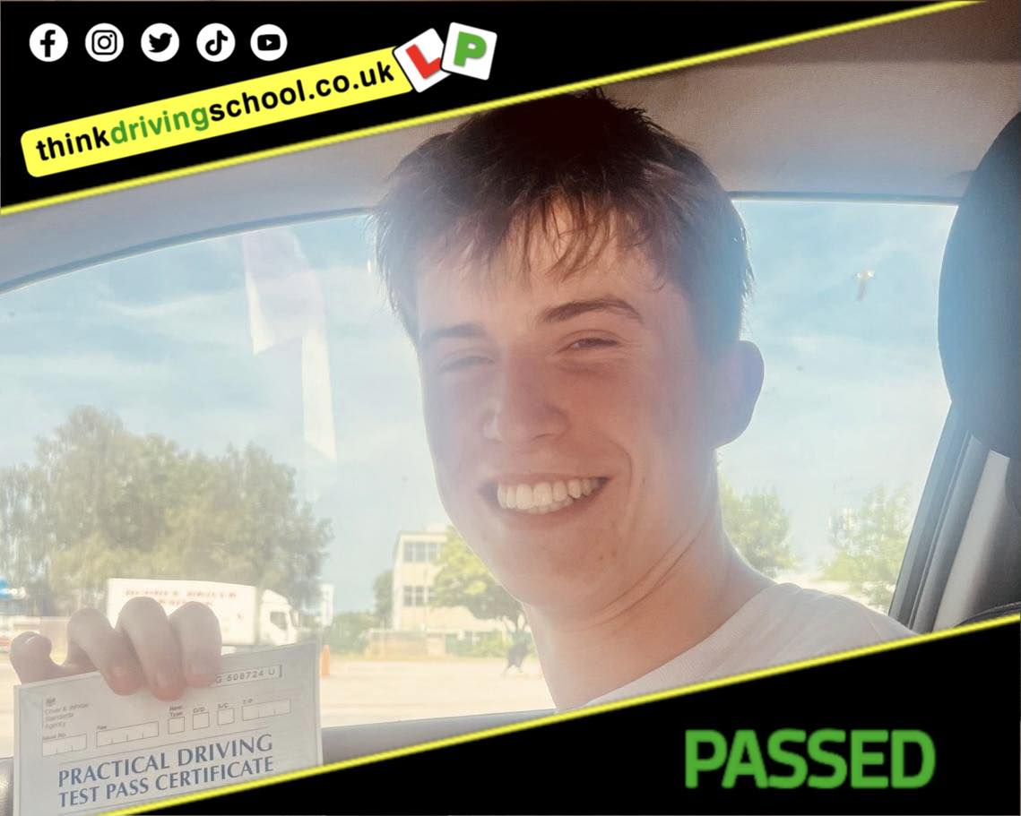 Driving School Godalming Passed with think driving school June 2025 and left this 5 star review