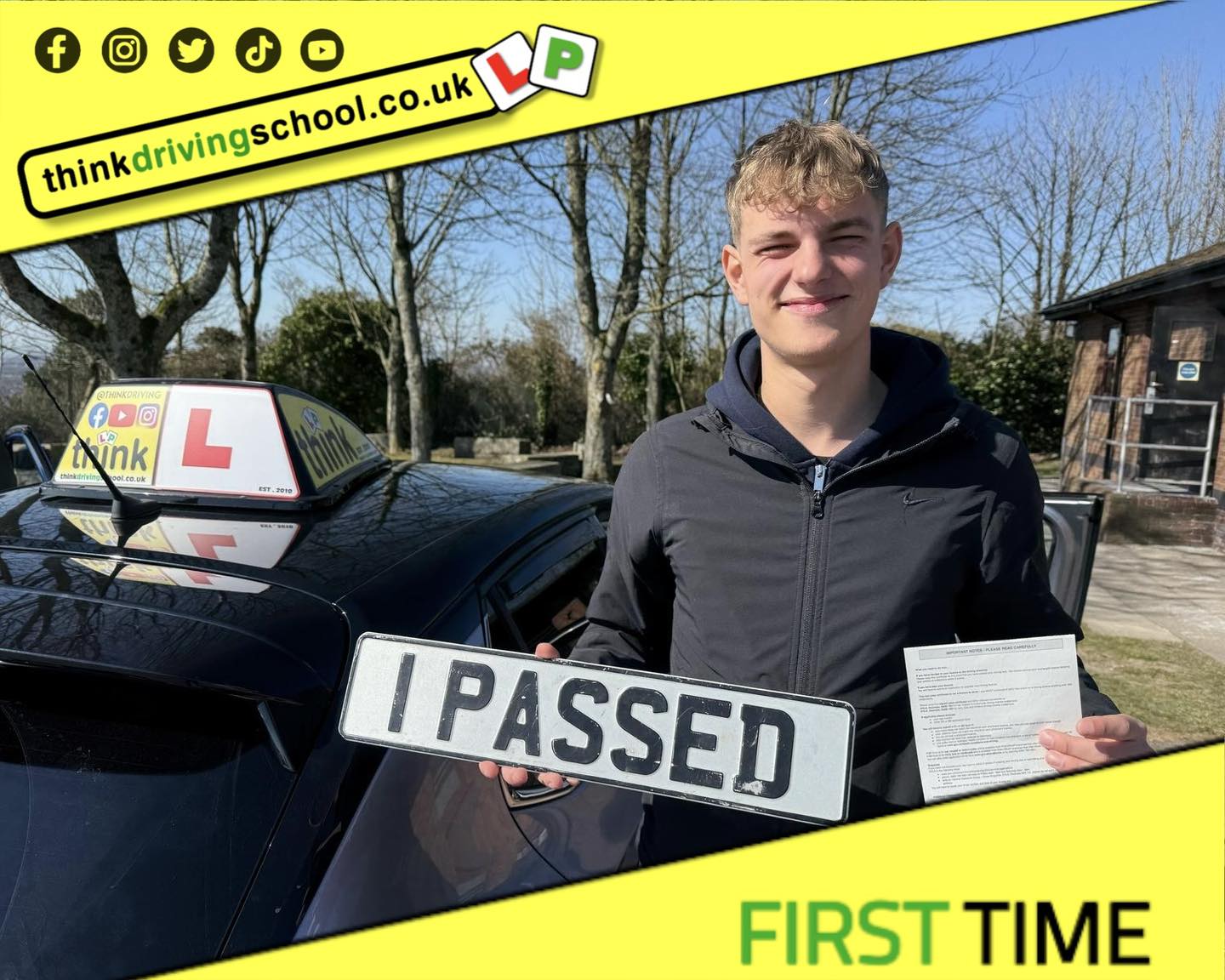 Driving School Godalming Passed with think driving school March 2025 and left this 5 star review