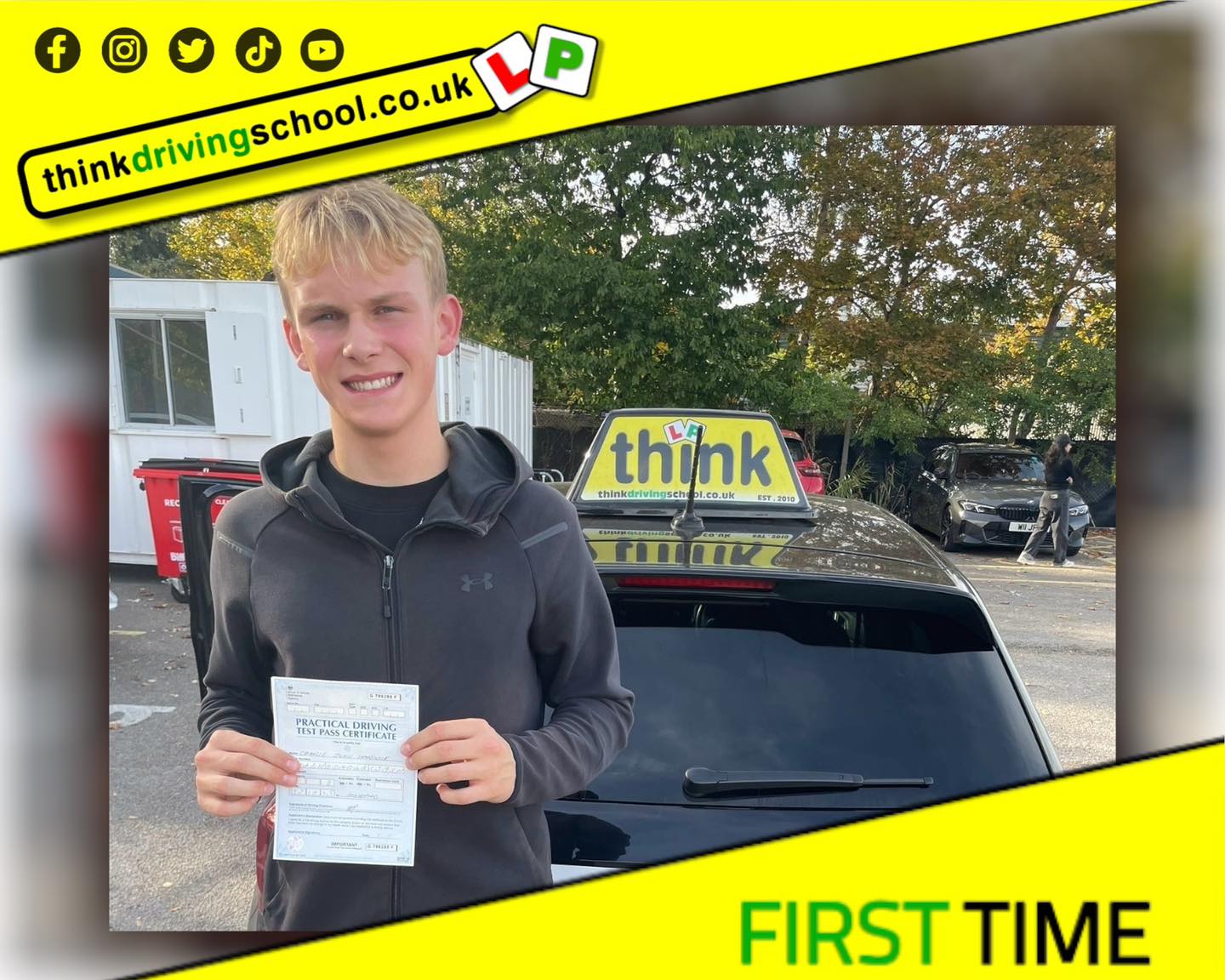 Driving School Godalming Passed with think driving school October 2025 and left this 5 star review