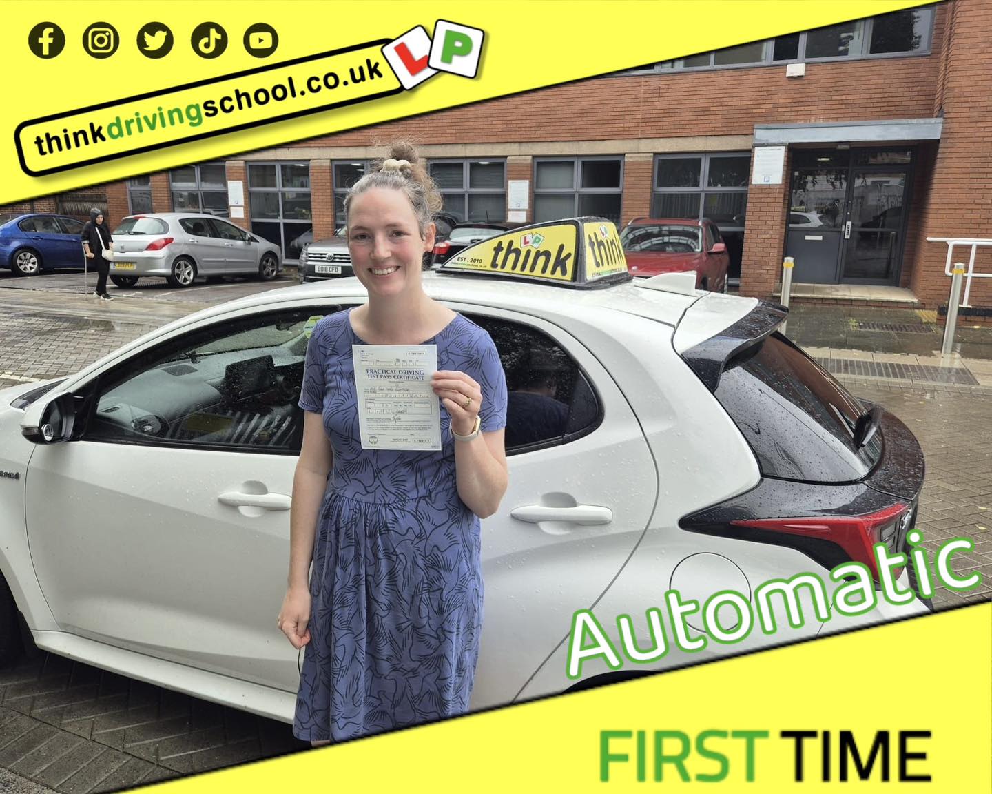 Driving School Godalming Passed with think driving school September 2025 and left this 5 star review