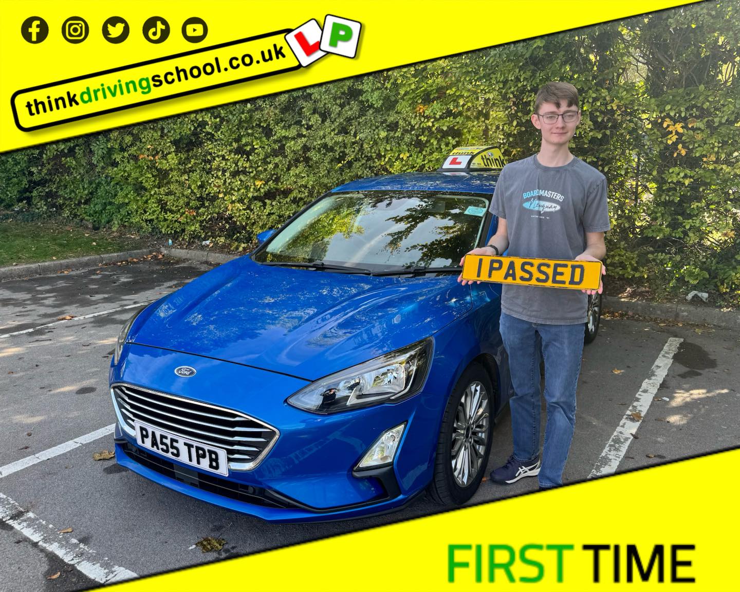 Driving School Godalming Passed with think driving school September 2025 and left this 5 star review