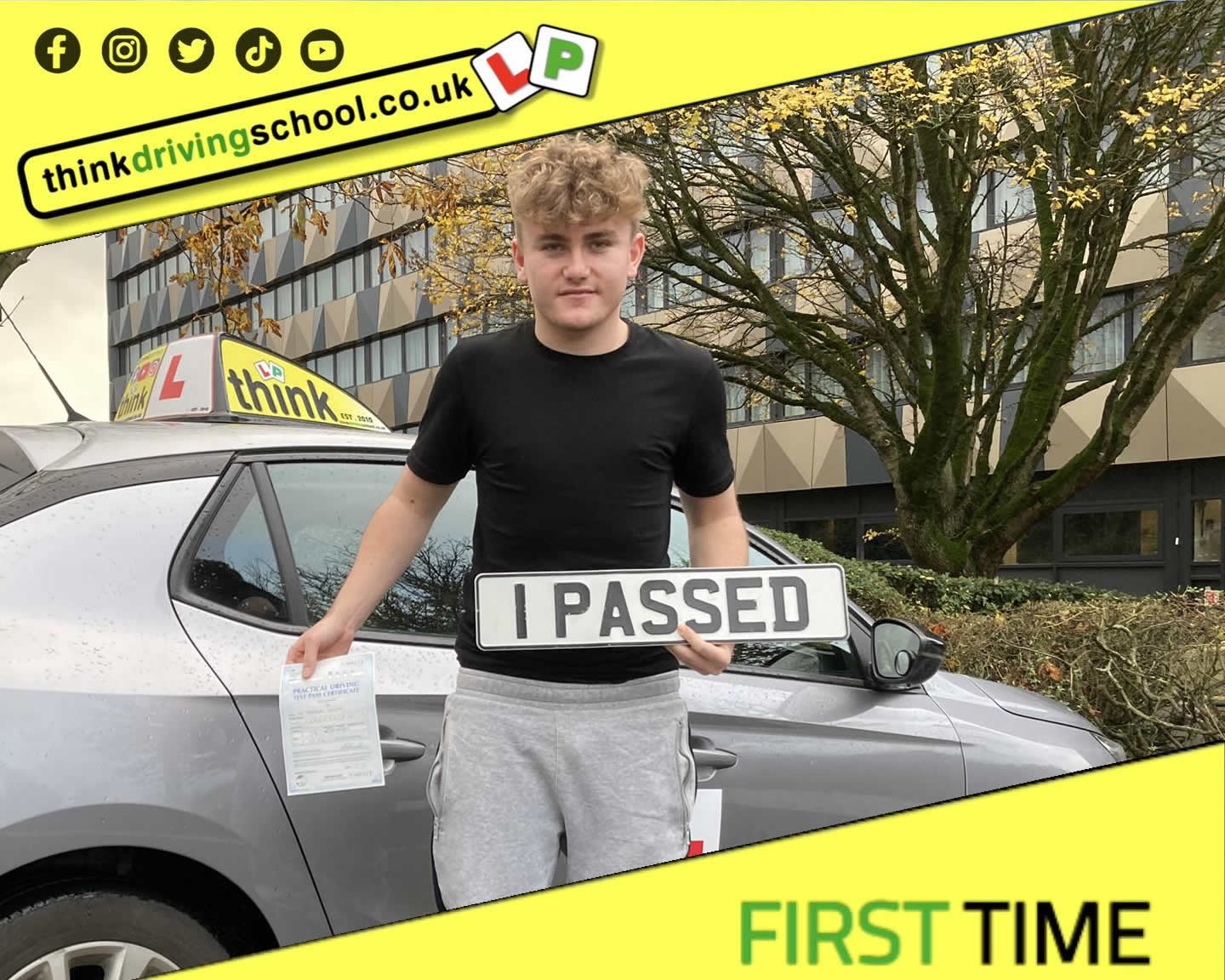 Driving School Godalming Passed with think driving school December 2025 and left this 5 star review