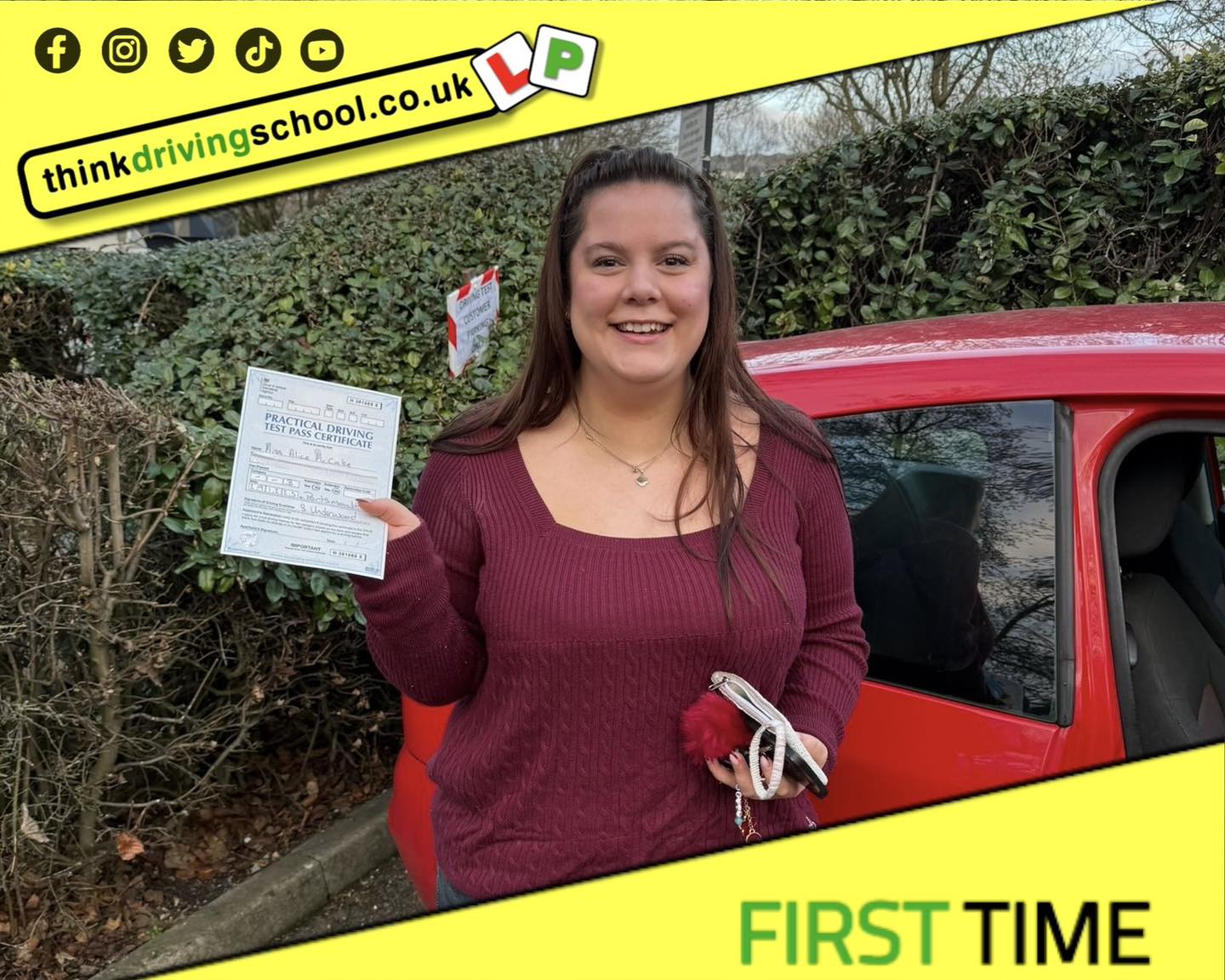 Driving School Godalming Passed with think driving school December 2025 and left this 5 star review