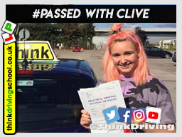 Passed with think driving school in September 2018 and left this 5 star review