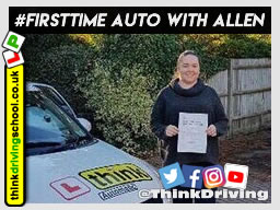 5 Star review of think Driving School Passed with think driving school in November 2018 and left this 5 star review