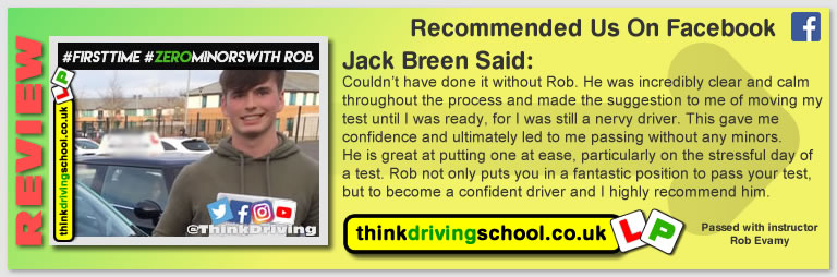 passed with rob evamy from bordon driving school