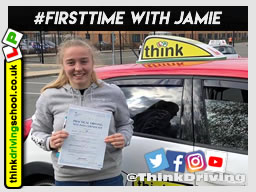 Passed with think driving school in March 2019 and left this 5 star review