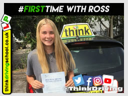 Think silver driving school car for driving lessons 