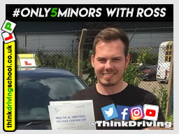 Passed with think driving school in August 2019 and left this 5 star review