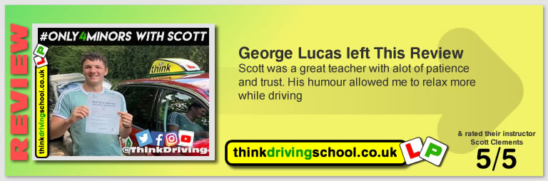 Passed with think driving school in July 2019 and left this 5 star review