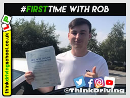 Passed with think driving school in August 2019 and left this 5 star review