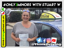 Passed with think driving school in September 2019 and left this 5 star review