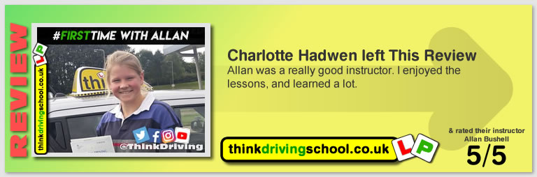 Harry Parsonage Wrote this awesome review of allan bushell driving instructor from Sandhurst & Camberley