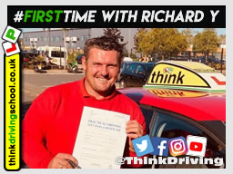 Passed with think driving school in September 2019 and left this 5 star review