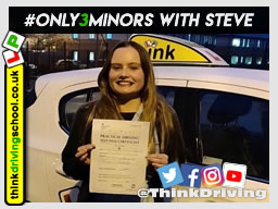 Passed with think driving school in November 2019 and left this 5 star review