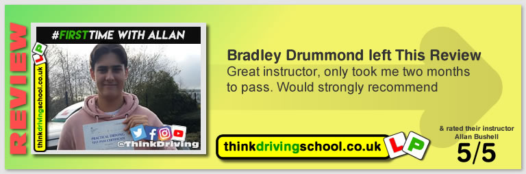 Harry Parsonage Wrote this awesome review of allan bushell driving instructor from Sandhurst & Camberley
