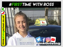 Passed with think driving school in March 2020 and left this 5 star review
