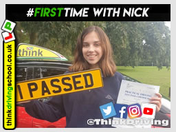 Passed with think driving school September 2020 and left this 5 star review