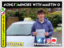 Passed with think driving school September 2020 and left this 5 star review