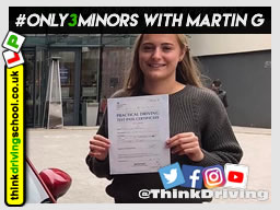 Passed with think driving school October 2020 and left this 5 star review