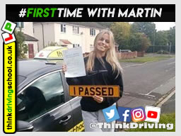 Libby left this awesome review after she passed after drivng lessons in farnborough with martin hurley