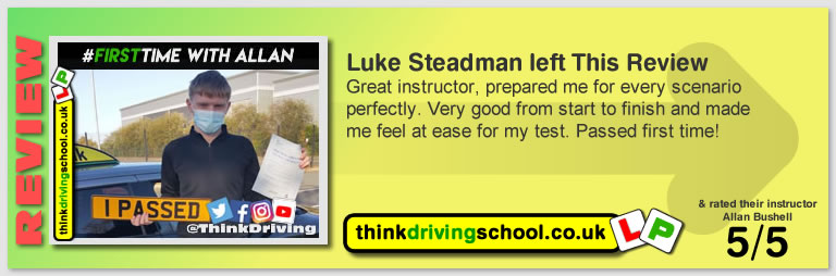 Harry Parsonage Wrote this awesome review of allan bushell driving instructor from Sandhurst & Camberley