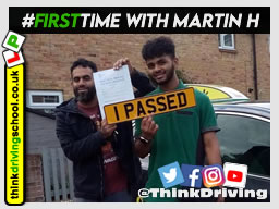 Passed with think driving school June 2021 and left this 5 star review