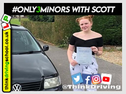 Passed with think driving school June 2021 and left this 5 star review
