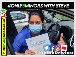 Passed with think driving school June 2021 and left this 5 star review