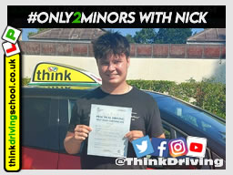 Passed with think driving school July 2021 and left this 5 star review