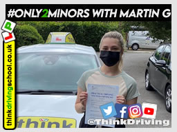 Passed with think driving school August 2021 and left this 5 star review