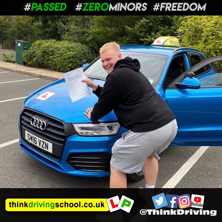 passed with think driving school with ZERO minors
