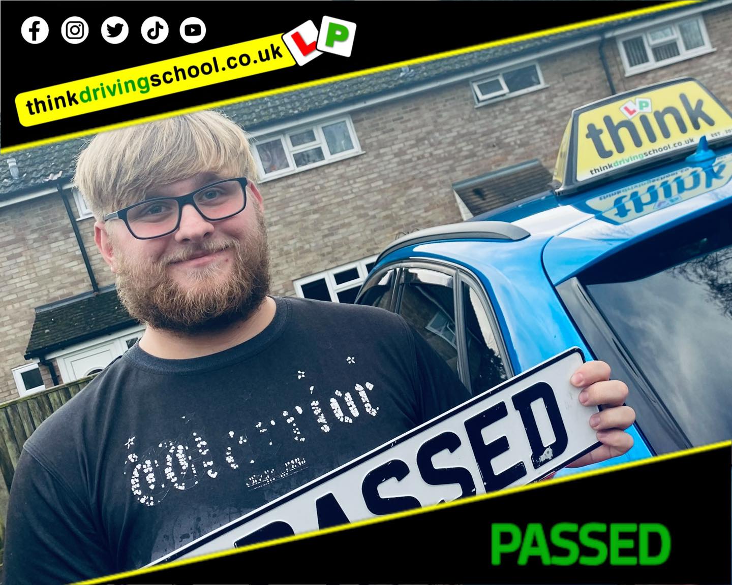 Driving School Hampshire pass Photo Passed with think driving school November 2023 and left this 5 star review